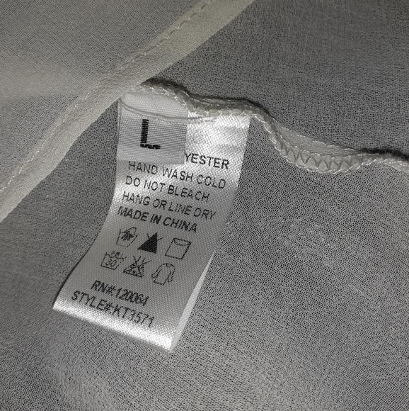 Whimsy Clothing Sheer Lace & Cut Out Back Chiffon - Picture 7 of 8